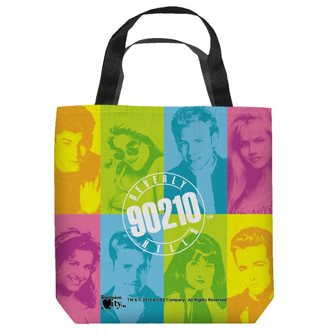 BEVERLY HILLS 90210-COLOR BLOCKS - TOTE BAG - 13x13