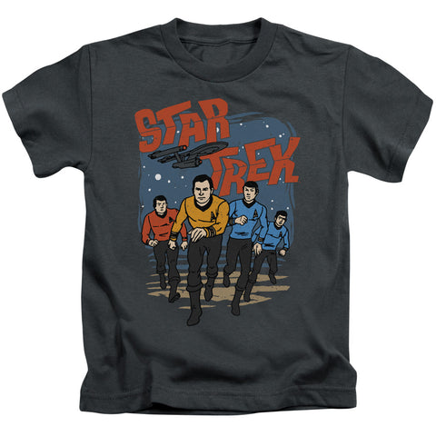 Star Trek/run Forward-s/s Juvenile 18/1-charcoal