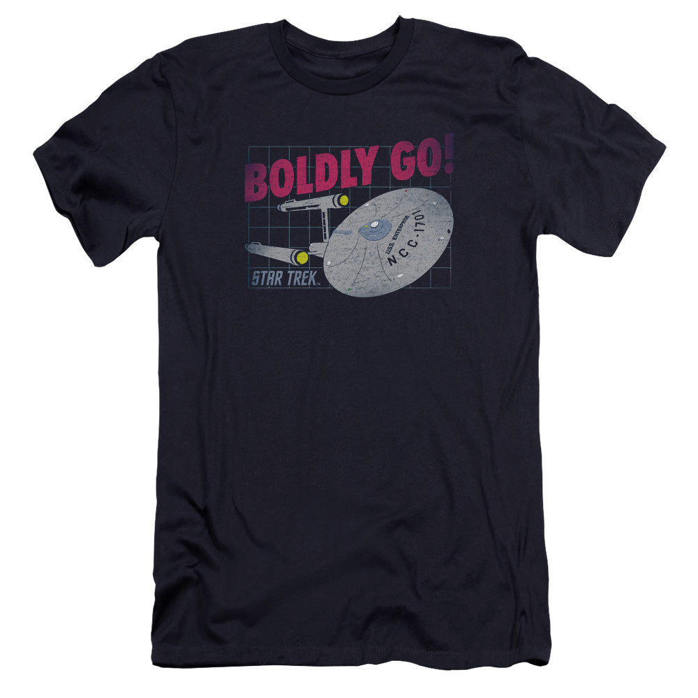 Star Trek/boldly Go-premuim Canvas Adult Slim Fit 30/1-navy