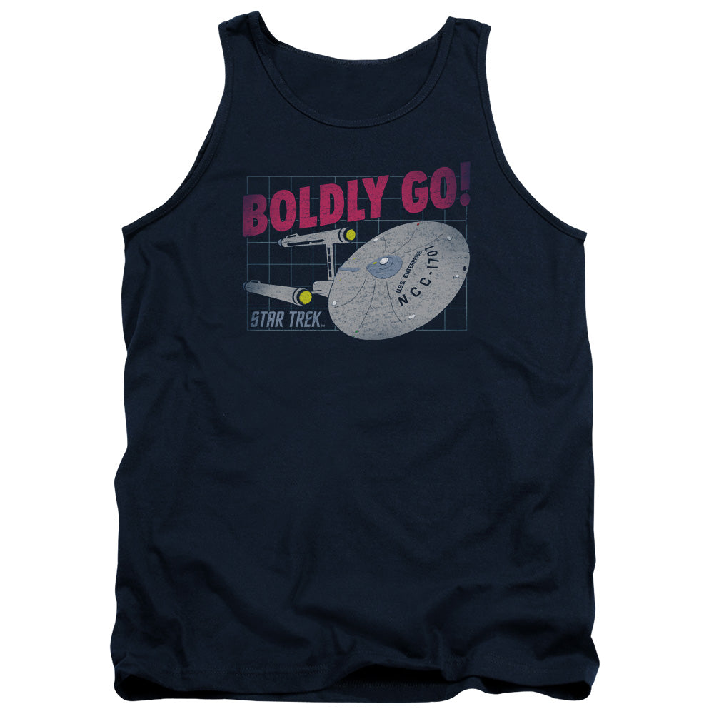 Star Trek/boldly Go-adult Tank-navy