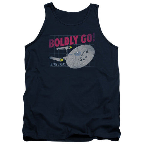 Star Trek/boldly Go-adult Tank-navy