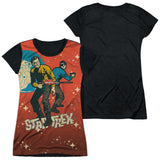 Junior Cap Sleeve 100% Poly Black Back