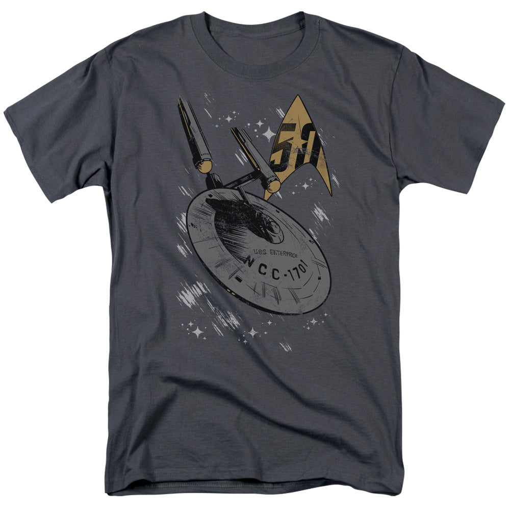 Star Trek/enterprise Dash-s/s Adult 18/1-charcoal