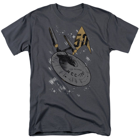 Star Trek/enterprise Dash-s/s Adult 18/1-charcoal