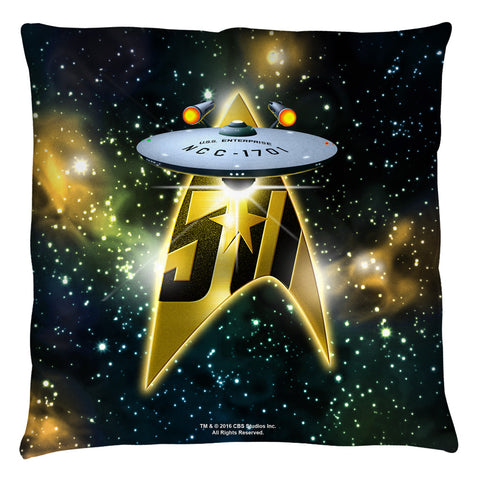 Star Trek/50th Ship - Throw Pillow