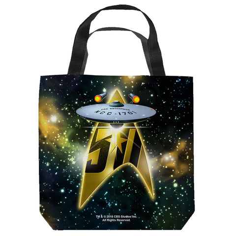 STAR TREK-50TH SHIP - TOTE BAG - 16x16