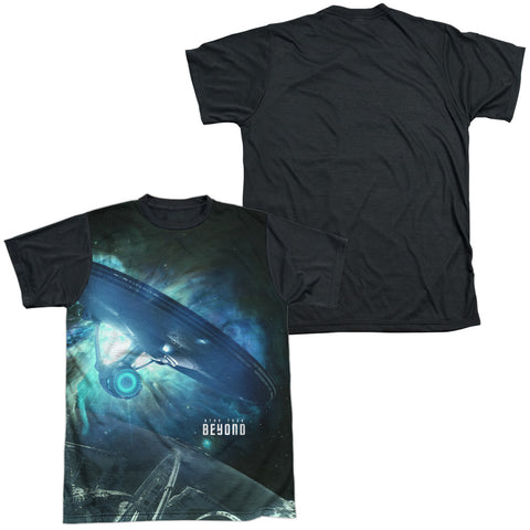 Adult Regular Fit Short Sleeve 100% Poly Black Back