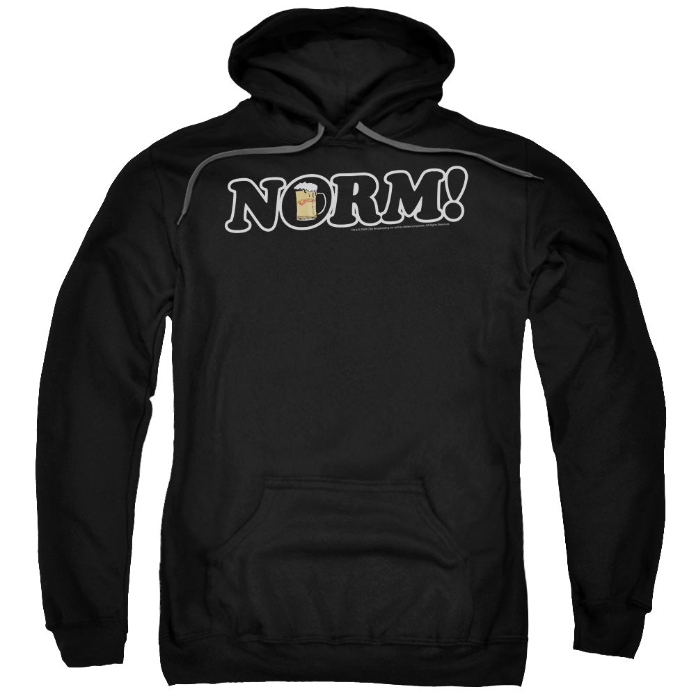 Cheers/norm!-adult Pull-over Hoodie-black