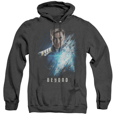 Star Trek Beyond/kirk Poster-adult Heather Hoodie-black