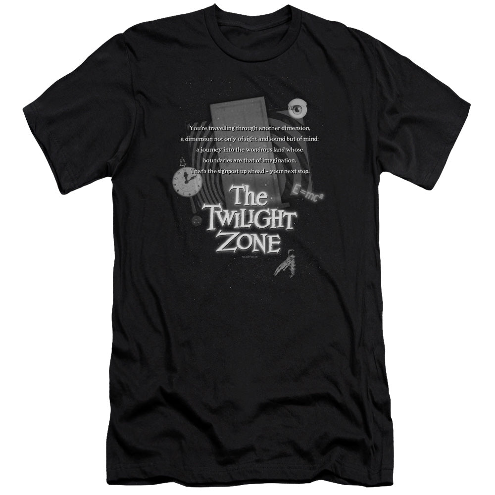 Twilight Zone/monologue-premuim Canvas Adult Slim Fit 30/1-black