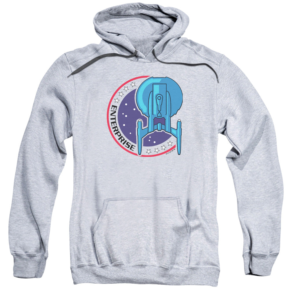 Star Trek/enterprise Patch-adult Pull-over Hoodie-athletic Heather