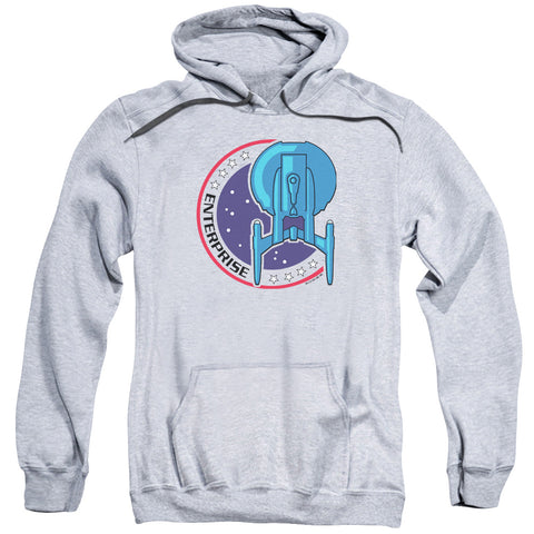 Star Trek/enterprise Patch-adult Pull-over Hoodie-athletic Heather