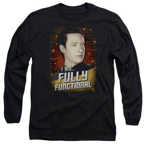 Star Trek/fully Functional-l/s Adult 18/1-black