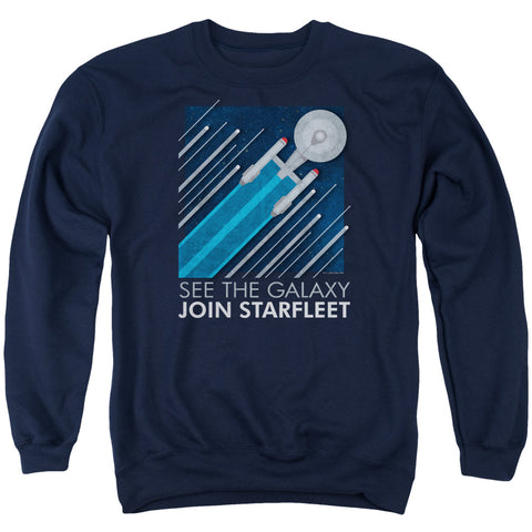 Star Trek/starfleet Recruitment Poster-adult Crewneck Sweatshirt-navy