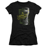 Juniors Sheer Cap Sleeve