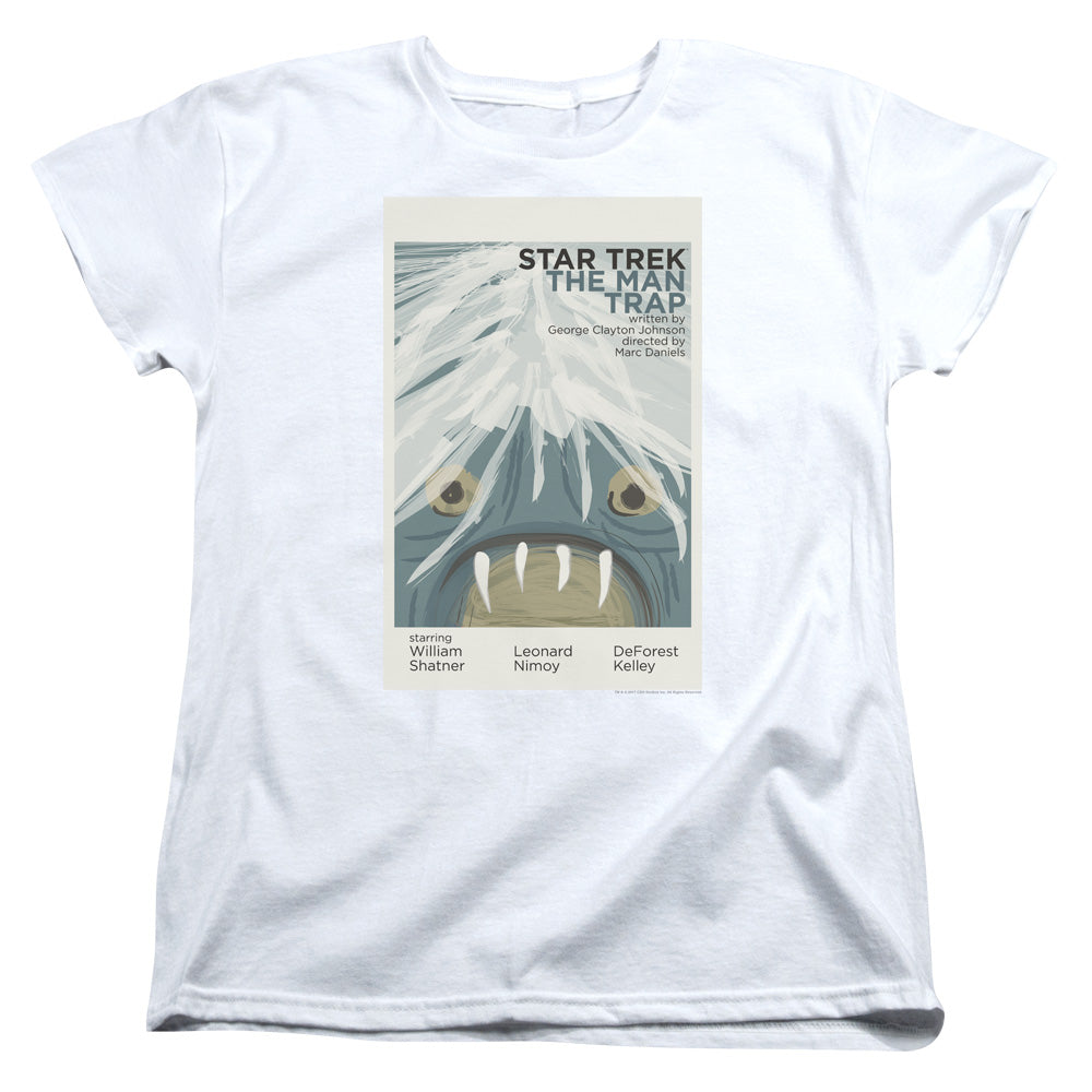 Star Trek/tos Episode 1-s/s Womens Tee-white