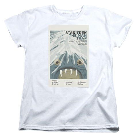 Star Trek/tos Episode 1-s/s Womens Tee-white