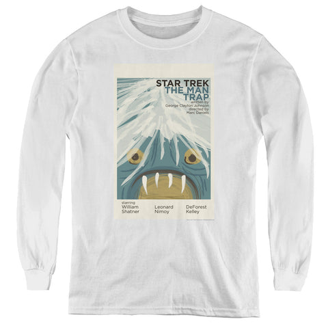 Star Trek/tos Episode 1-youth Long Sleeve Tee-white