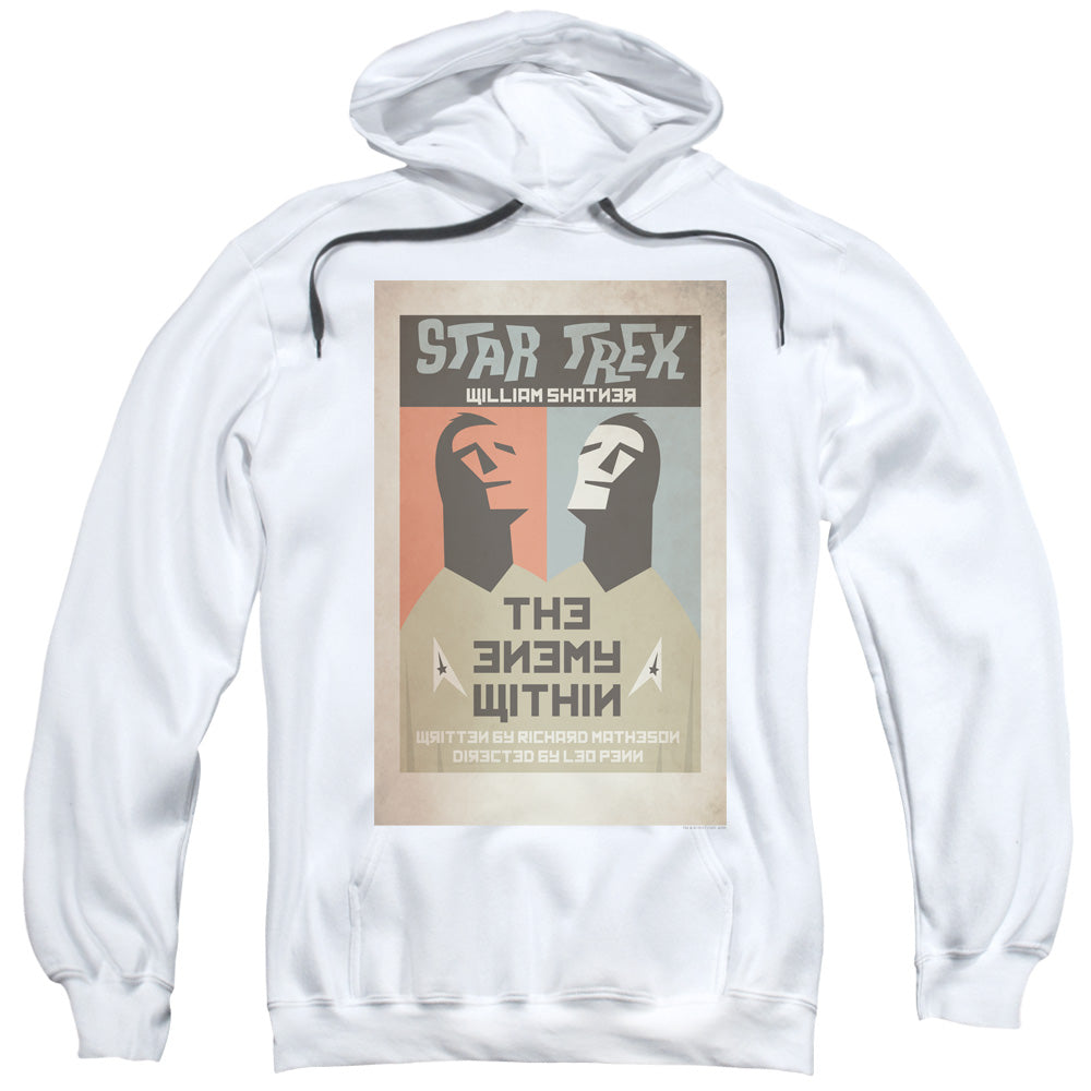 Star Trek/tos Episode 5-adult Pull-over Hoodie-white