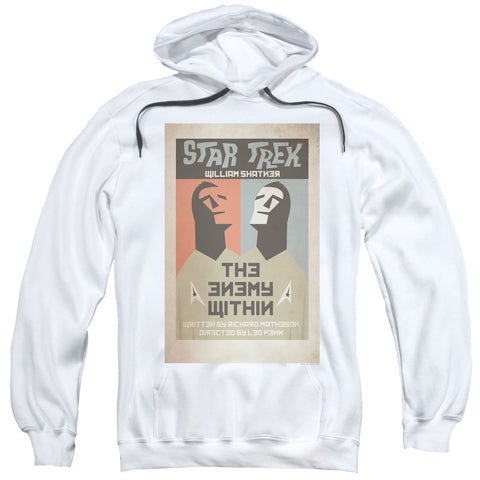 Star Trek/tos Episode 5-adult Pull-over Hoodie-white