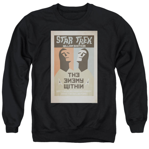 Star Trek/tos Episode 5-adult Crewneck Sweatshirt-black