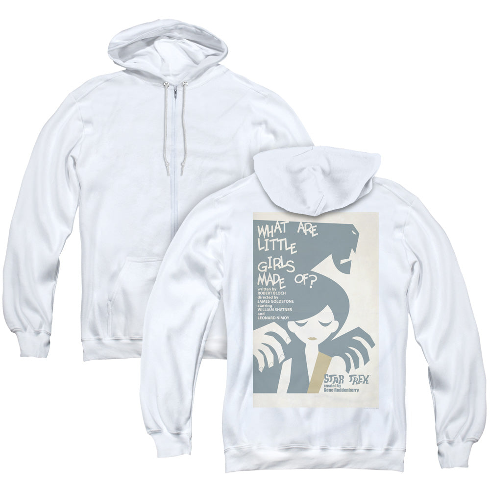 Star Trek/tos Episode 7 (back Print) - Adult Zipper Hoodie-white