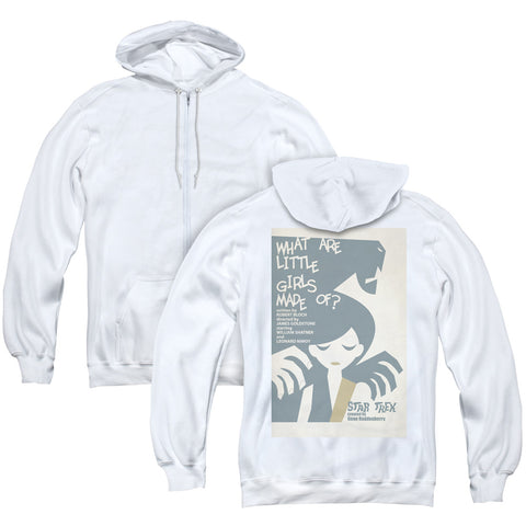 Star Trek/tos Episode 7 (back Print) - Adult Zipper Hoodie-white