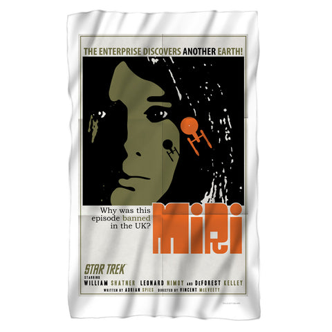 Star Trek/tos Episode 8-fleece Blanket-white
