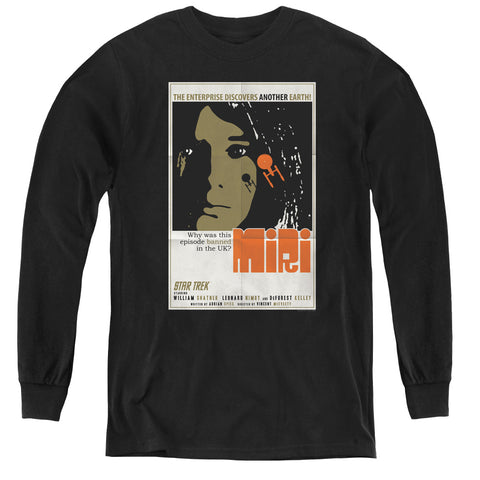 Star Trek/tos Episode 8-youth Long Sleeve Tee-black