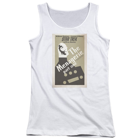 Star Trek/tos Episode 11-juniors Tank Top-white