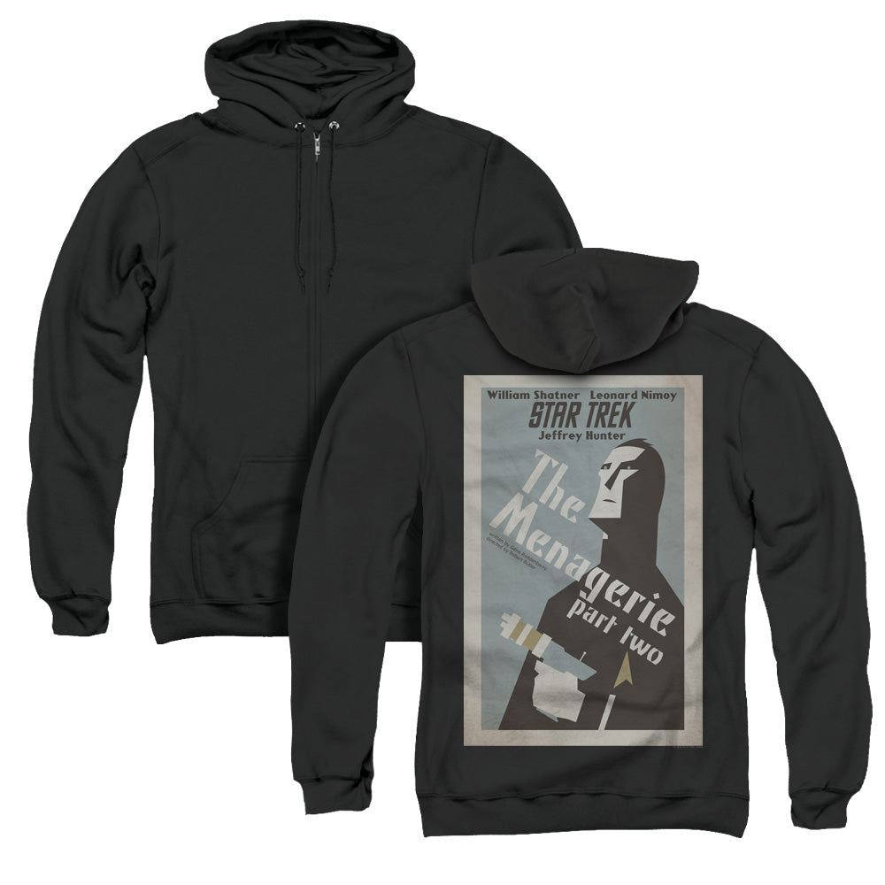 Star Trek/tos Episode 12 (back Print) - Adult Zipper Hoodie-black