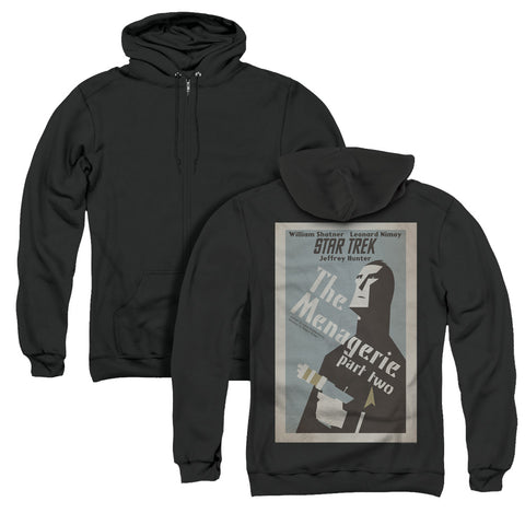 Star Trek/tos Episode 12 (back Print) - Adult Zipper Hoodie-black