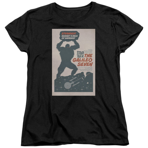 Star Trek/tos Episode 16-s/s Womens Tee-black