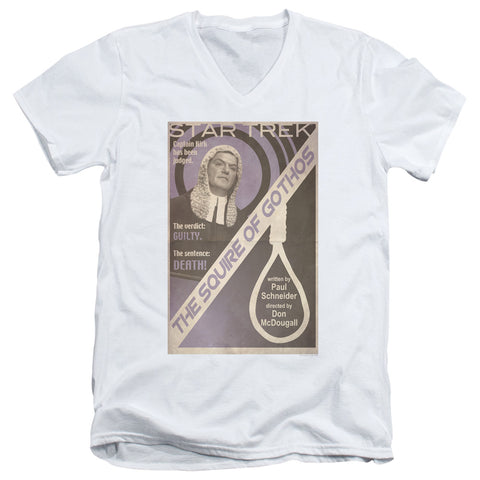 Star Trek/tos Episode 17-s/s Adult V-neck 30/1-white
