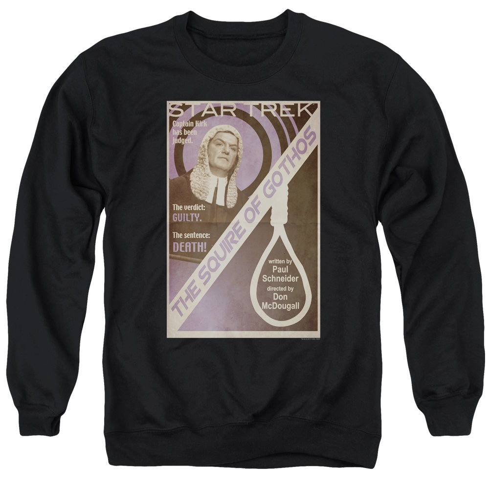 Star Trek/tos Episode 17-adult Crewneck Sweatshirt-black
