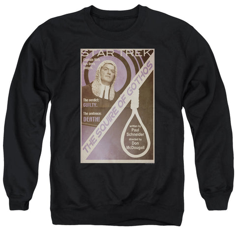 Star Trek/tos Episode 17-adult Crewneck Sweatshirt-black