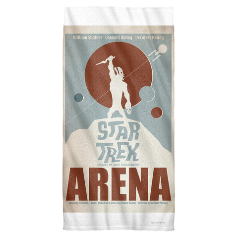 Star Trek/tos Episode 18-cotton Front / Poly Back Beach Towel-white