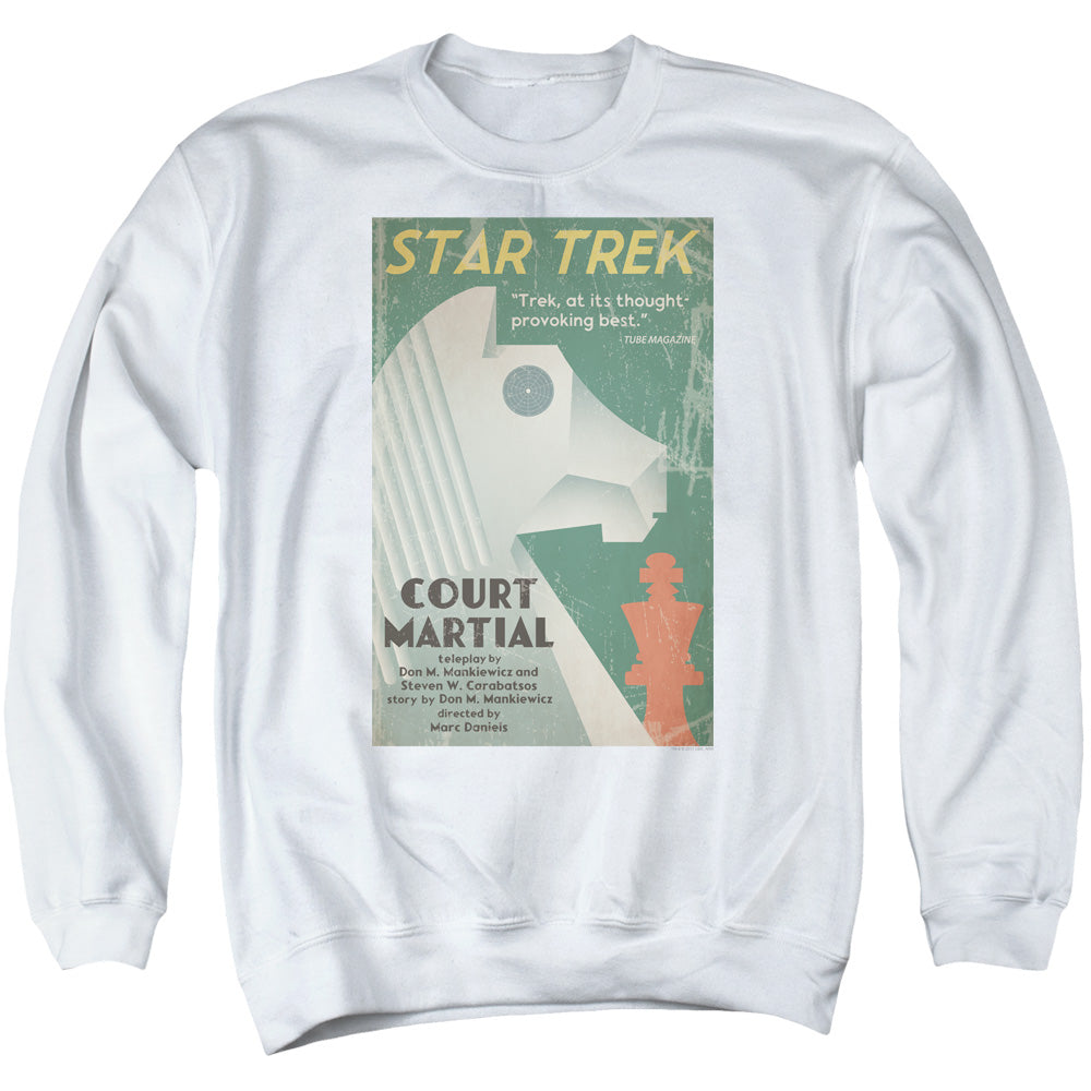 Star Trek/tos Episode 20-adult Crewneck Sweatshirt-white