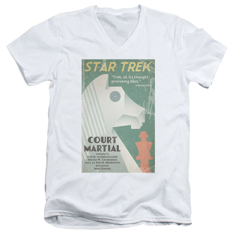 Star Trek/tos Episode 20-s/s Adult V-neck 30/1-white