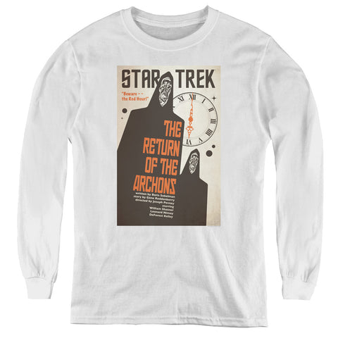 Star Trek/tos Episode 21-youth Long Sleeve Tee-white