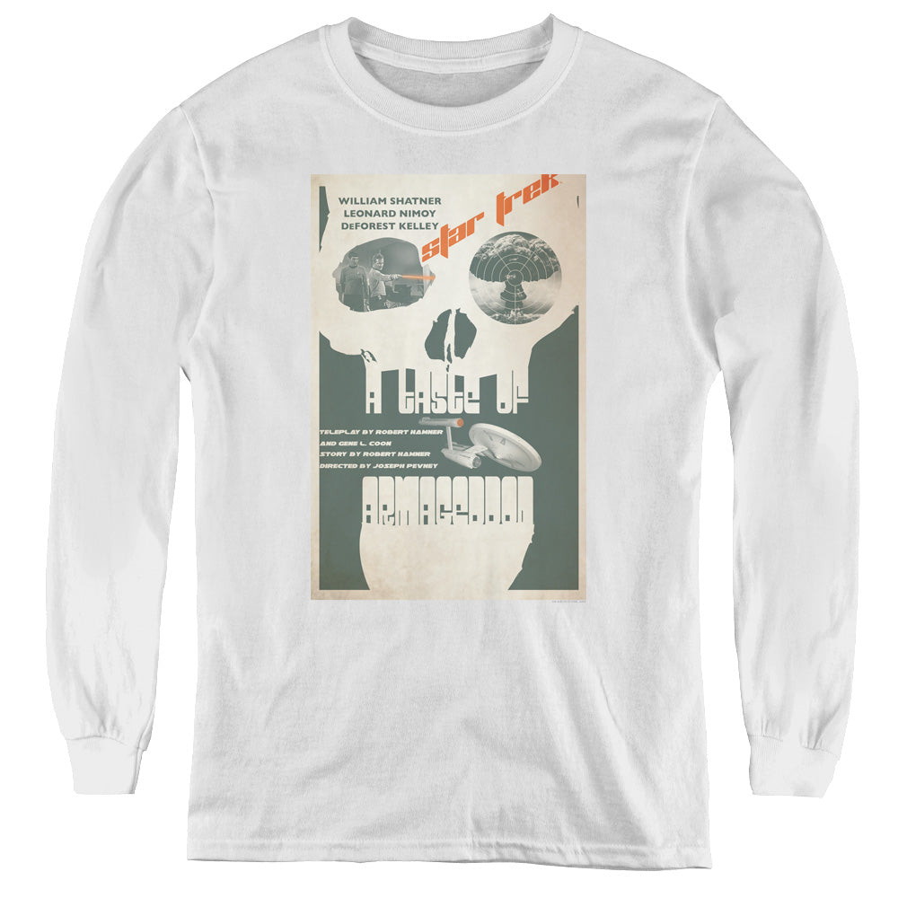 Star Trek/tos Episode 23-youth Long Sleeve Tee-white