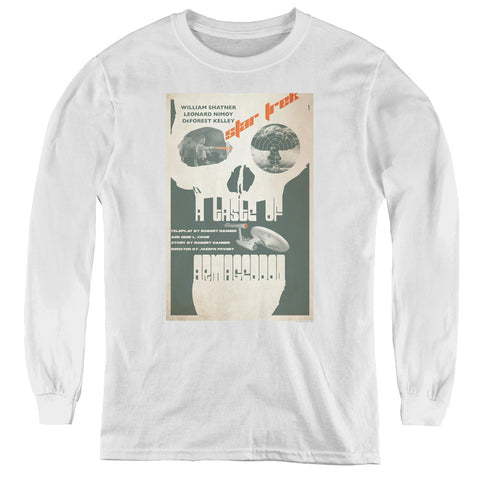 Star Trek/tos Episode 23-youth Long Sleeve Tee-white