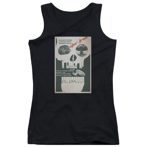Star Trek/tos Episode 23-juniors Tank Top-black