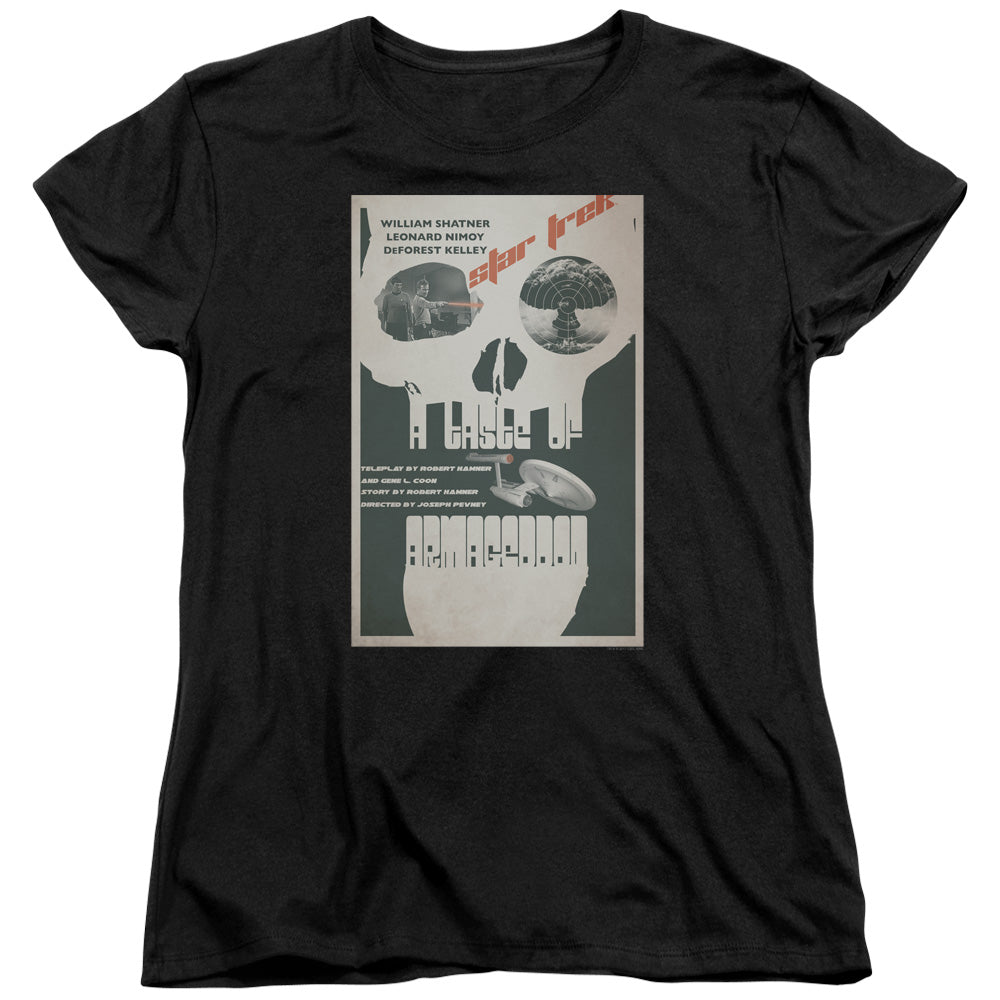 Star Trek/tos Episode 23-s/s Womens Tee-black