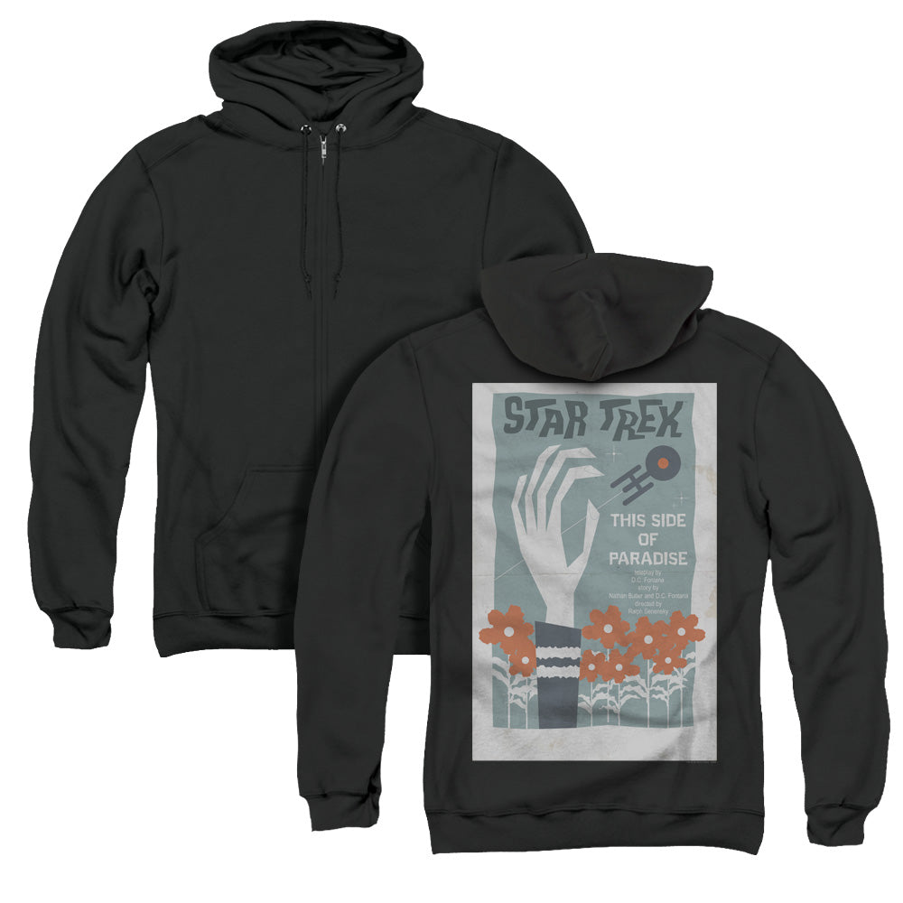 Star Trek/tos Episode 24 (back Print) - Adult Zipper Hoodie-black