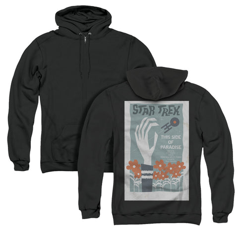 Star Trek/tos Episode 24 (back Print) - Adult Zipper Hoodie-black