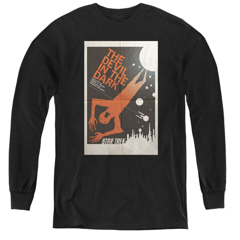 Star Trek/tos Episode 25-youth Long Sleeve Tee-black