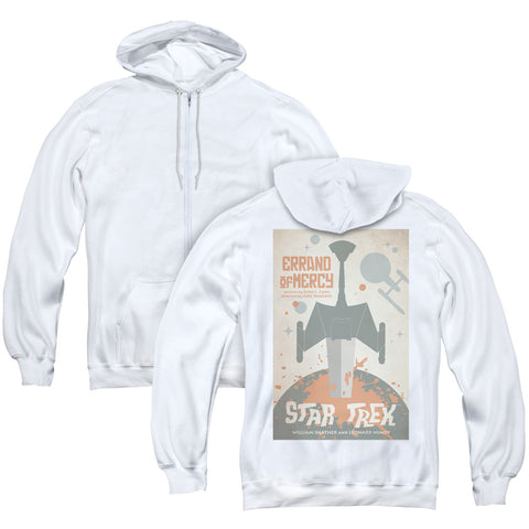 Star Trek/tos Episode 26 (back Print) - Adult Zipper Hoodie-white