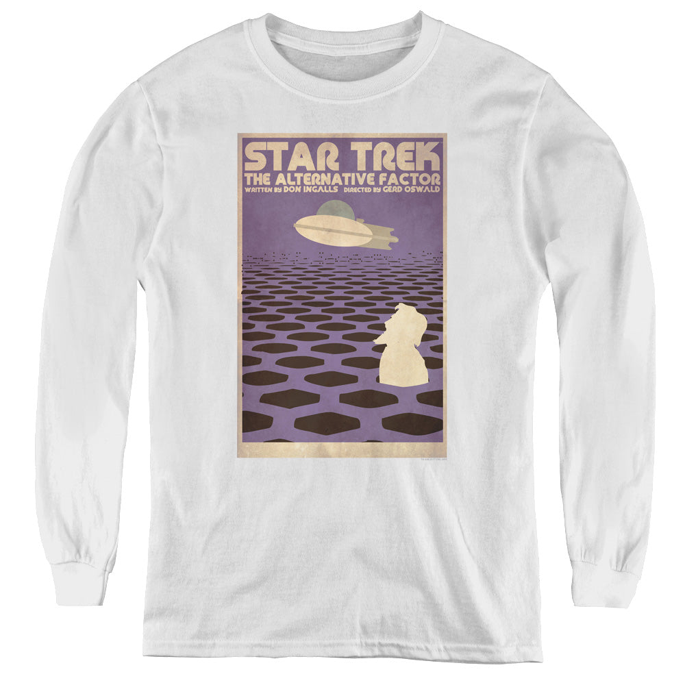 Star Trek/tos Episode 27-youth Long Sleeve Tee-white