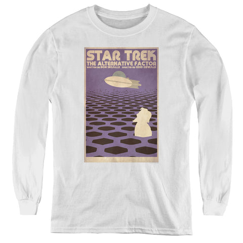 Star Trek/tos Episode 27-youth Long Sleeve Tee-white